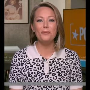 C by Bloomingdale's Women Ivory Black Gray Cashmere Polo Sweater Top Size S $497